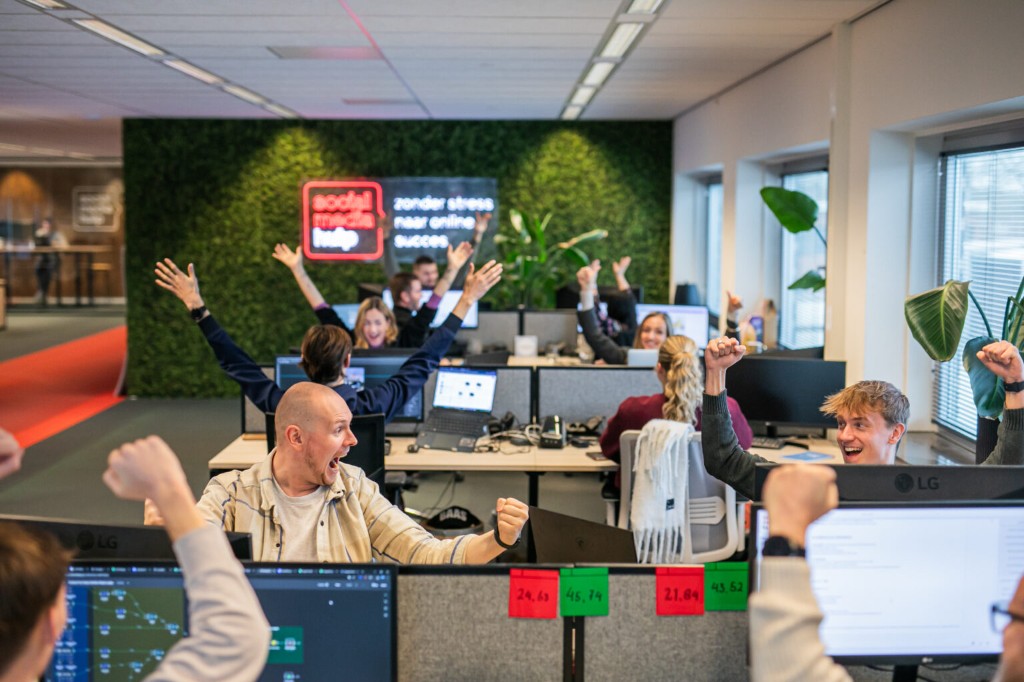 Het team van Social Media Hulp aan het werk